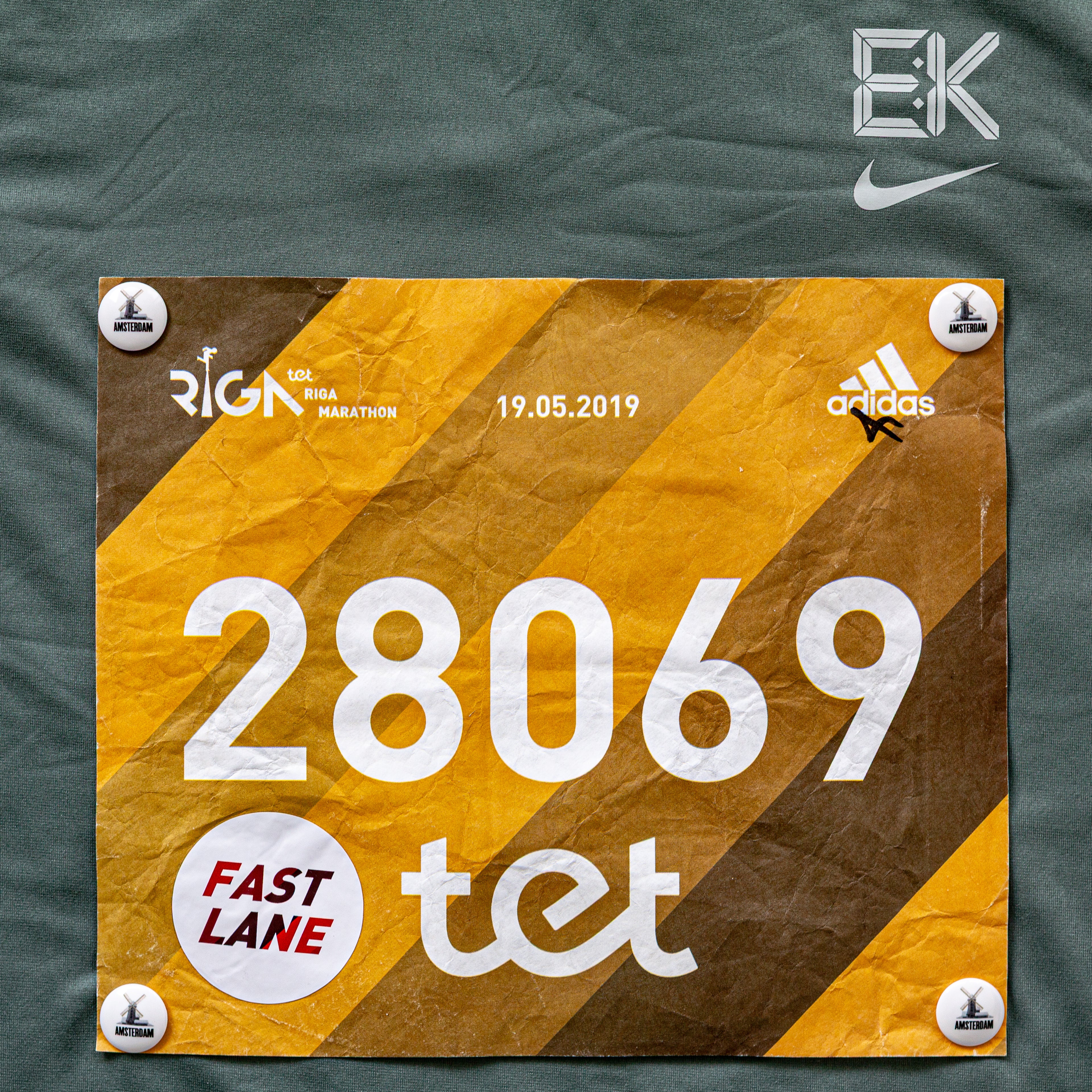 Race Number Magnets (BLACK)