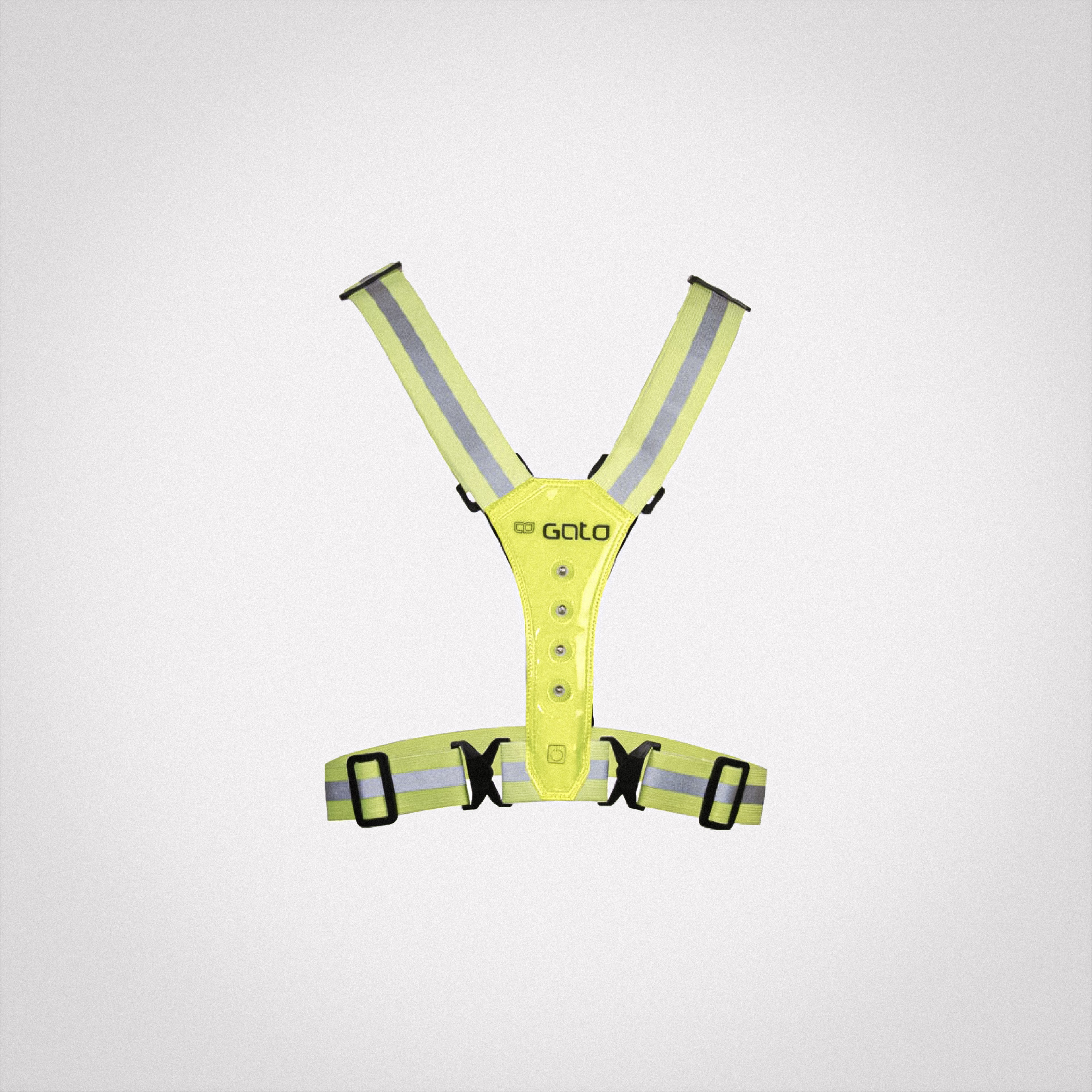 LED USB SPORT VEST / YELLOW