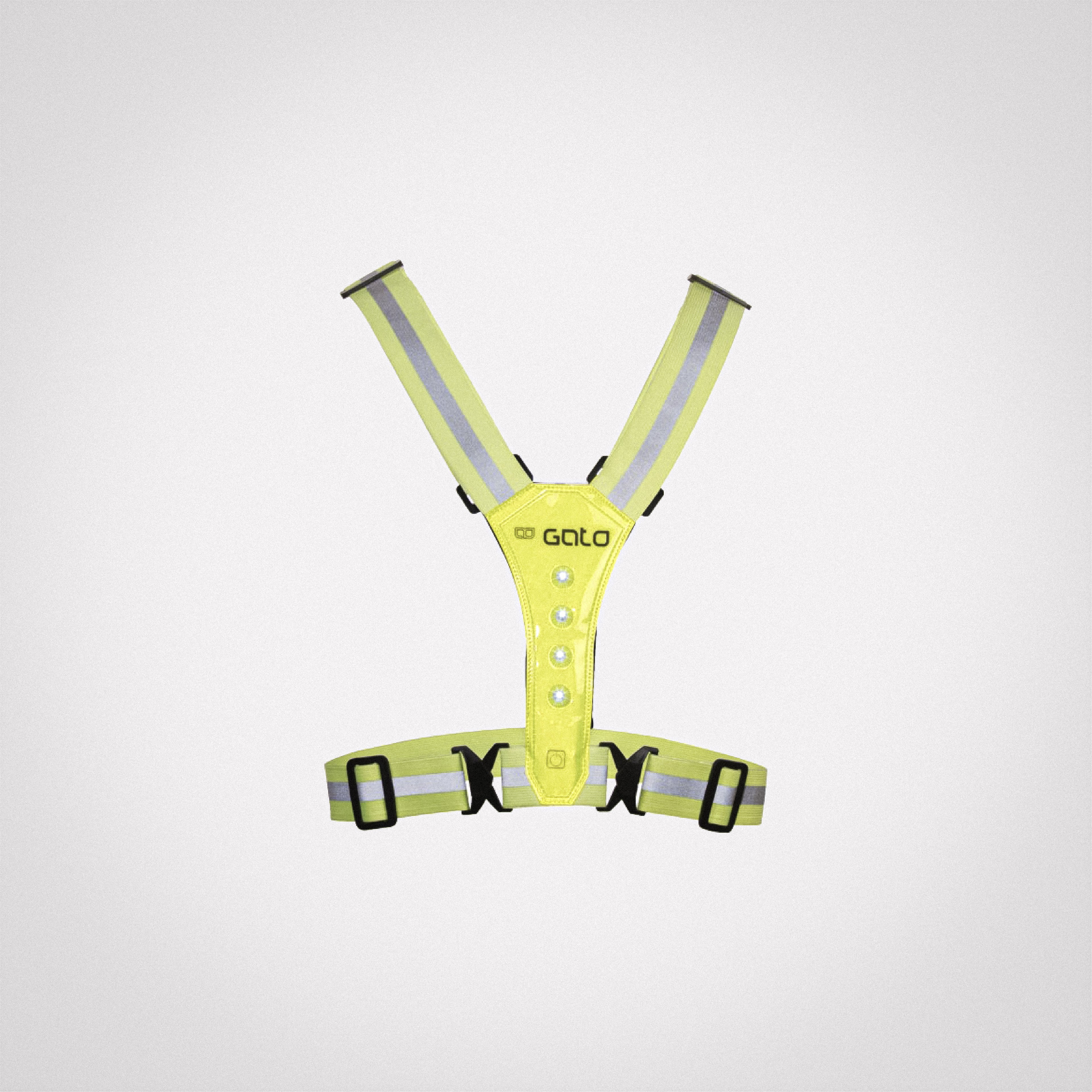 LED USB SPORT VEST / YELLOW