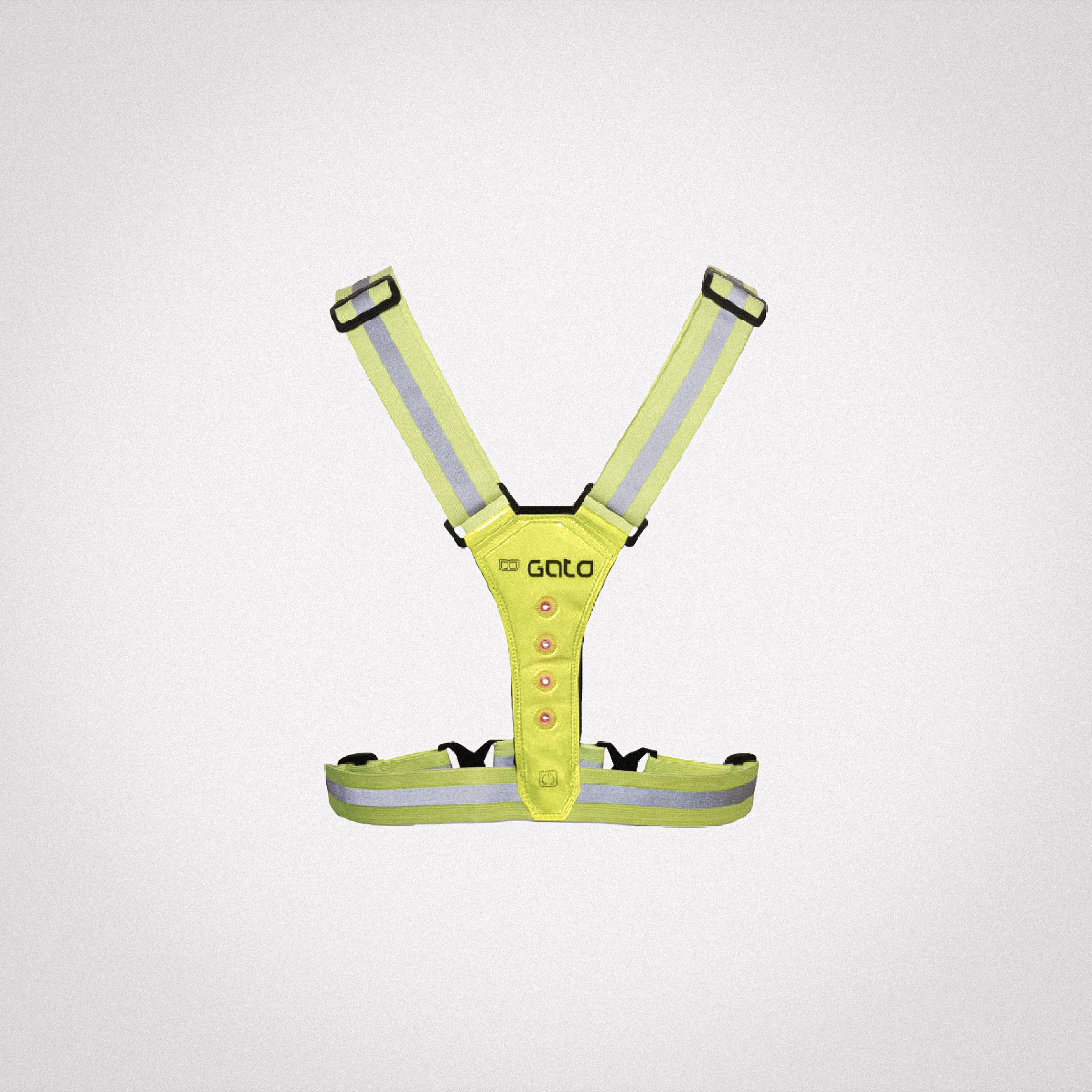 LED USB SPORT VEST / YELLOW