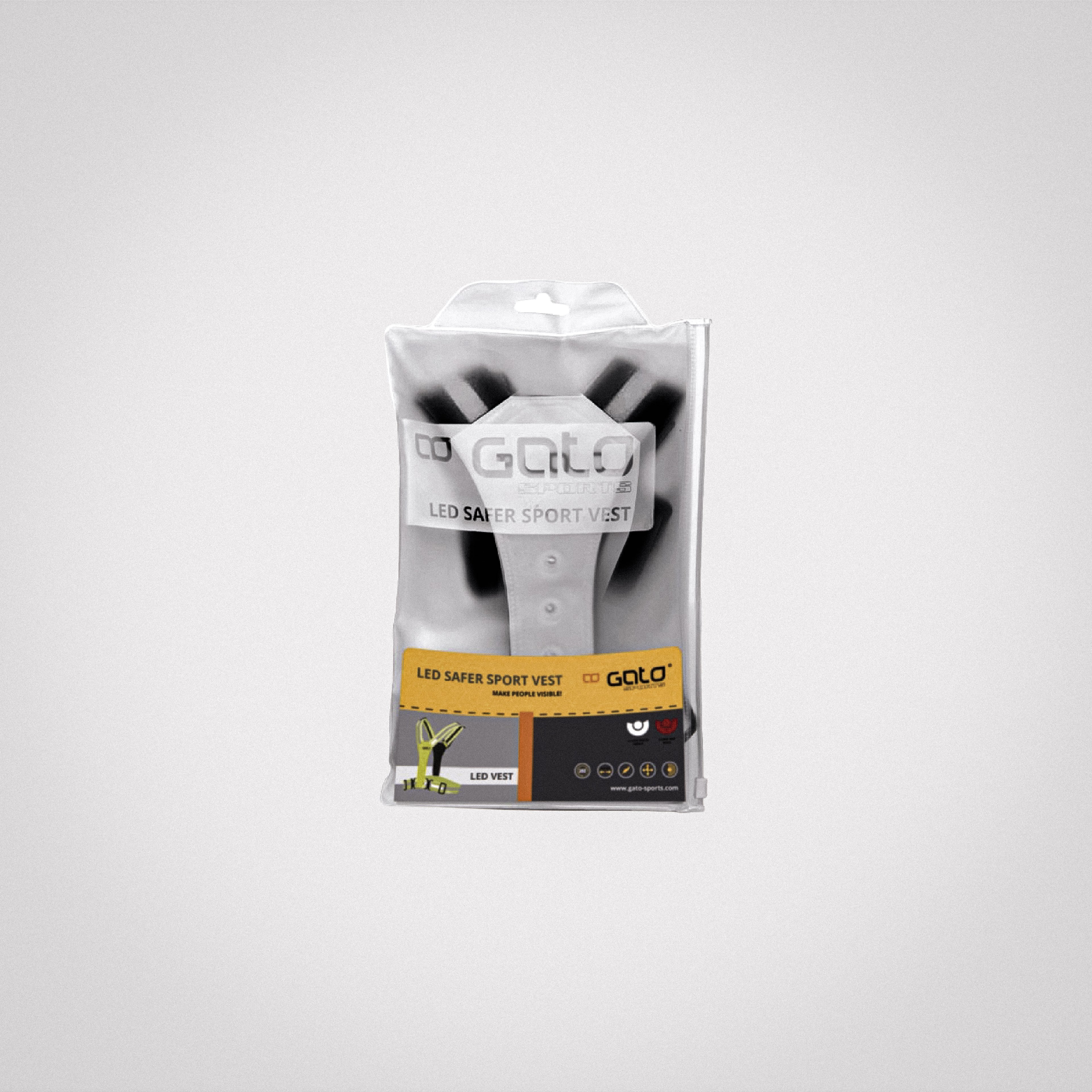 LED SAFER SPORT VEST / GREY