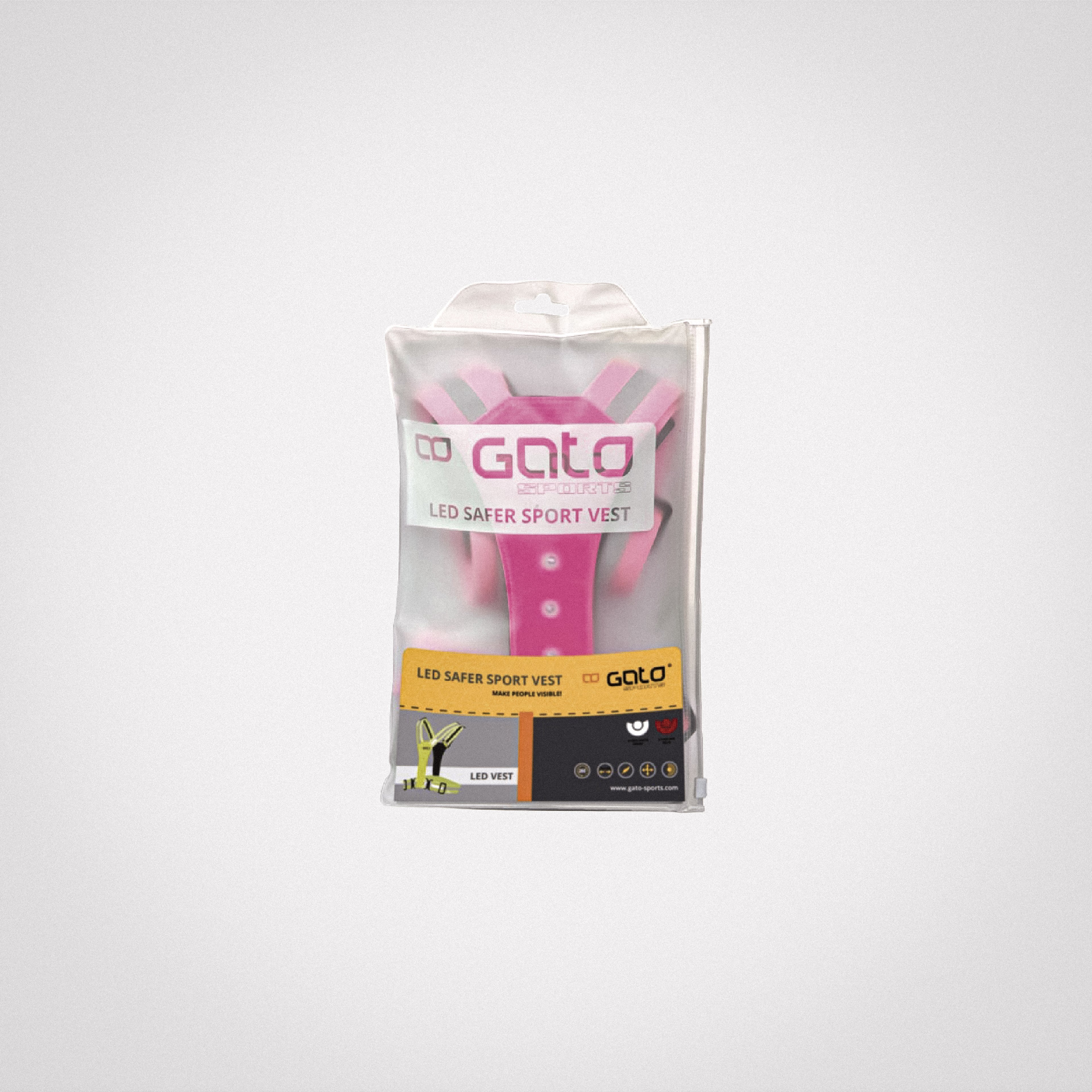 LED SAFER SPORT VEST / PINK