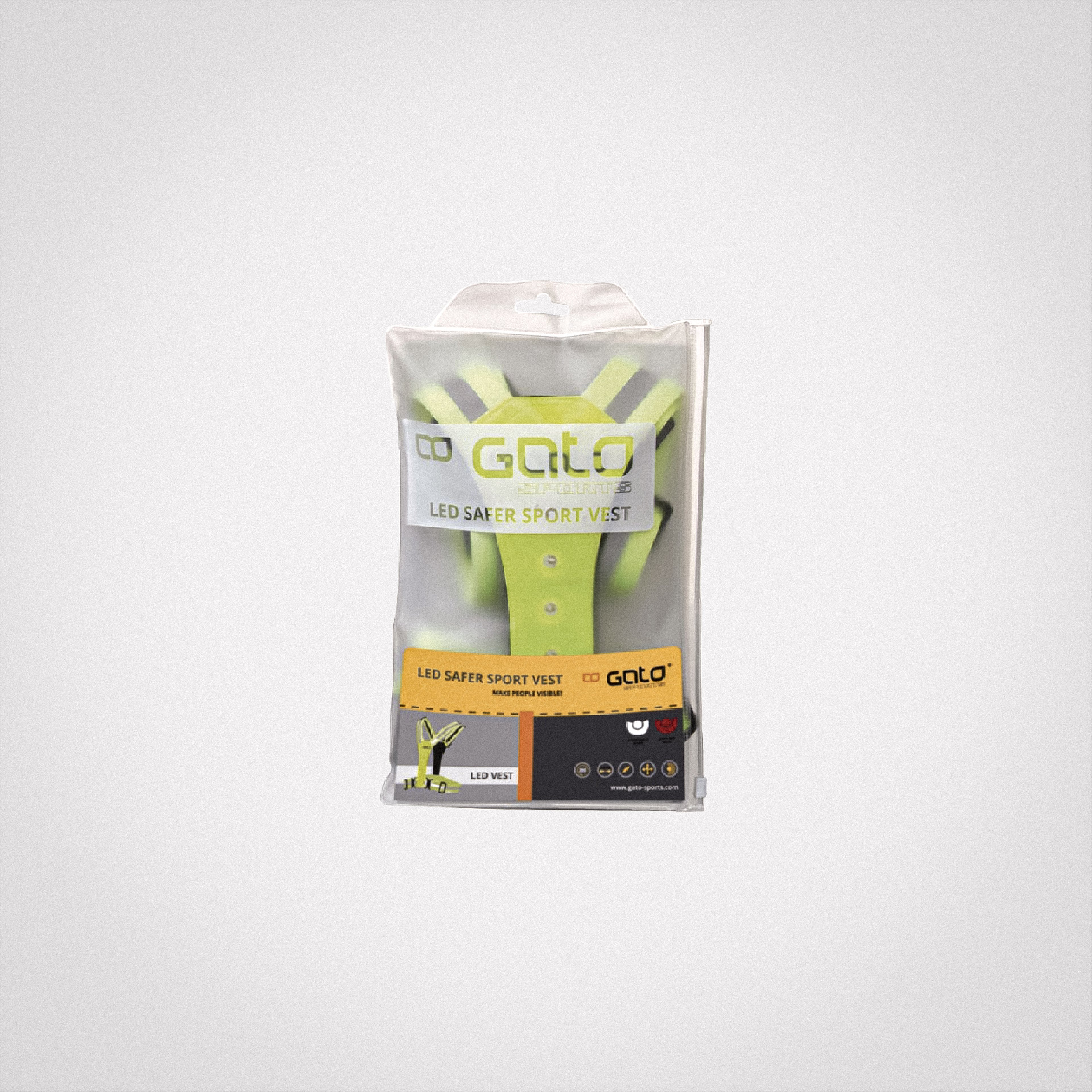 LED SAFER SPORT VEST / YELLOW