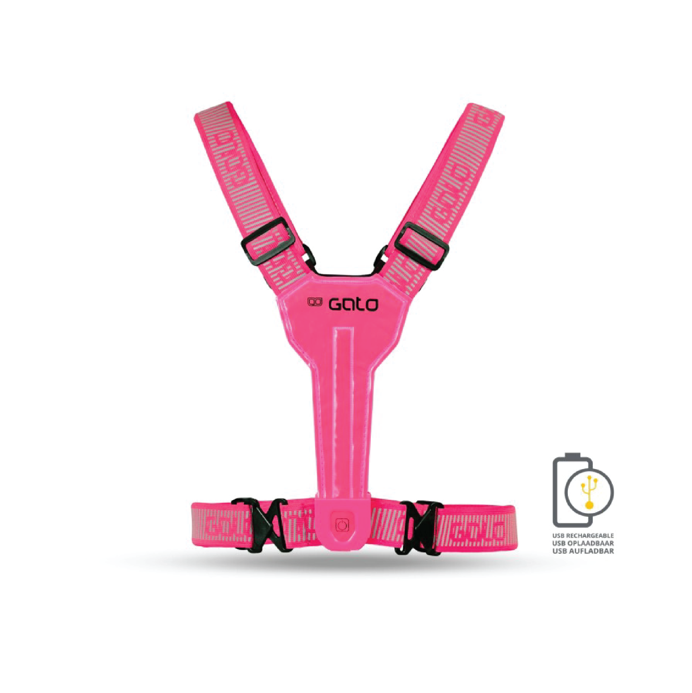 LED USB VEST ULTRA (PINK)