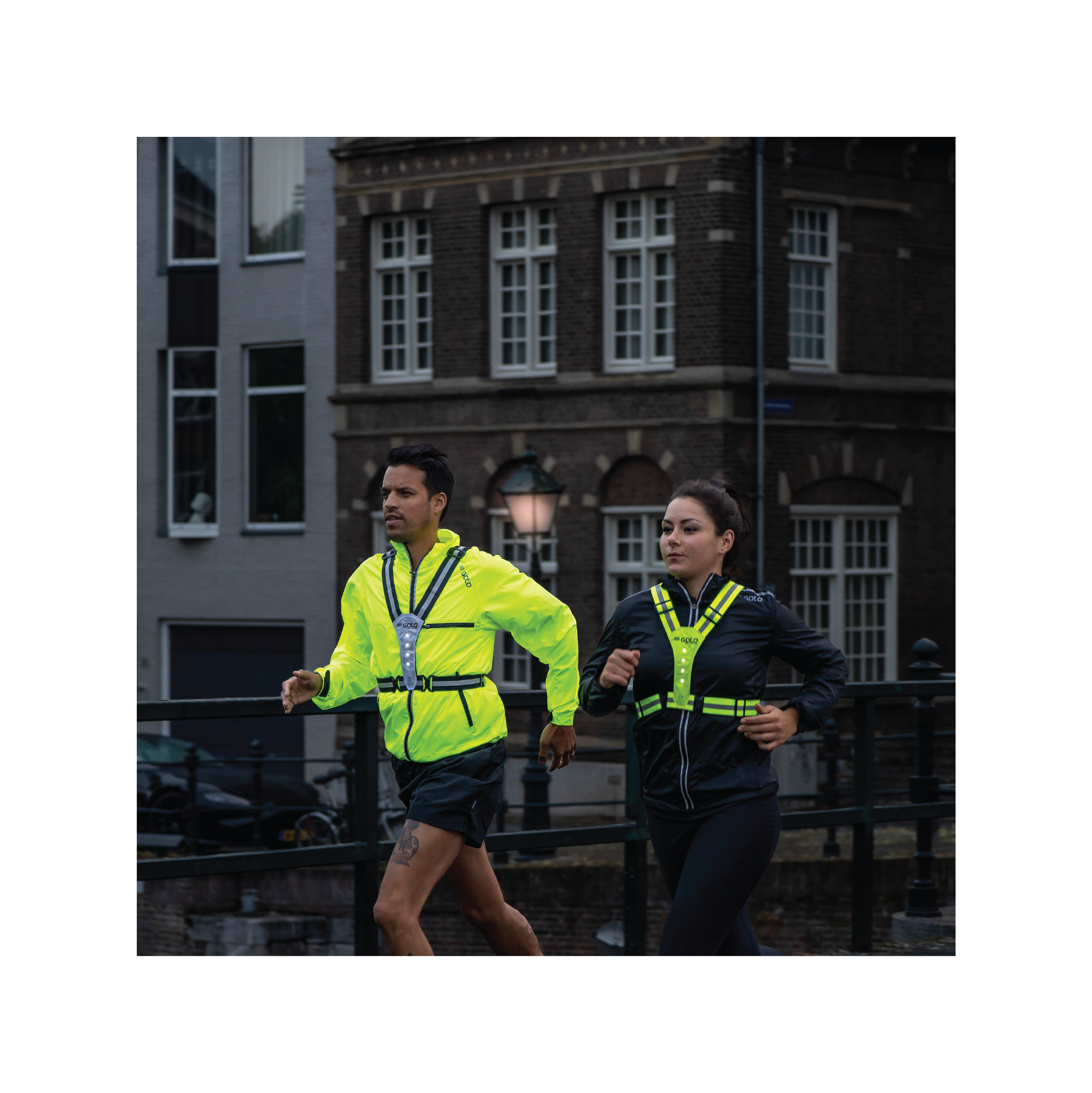 LED USB SPORT VEST (YELLOW)