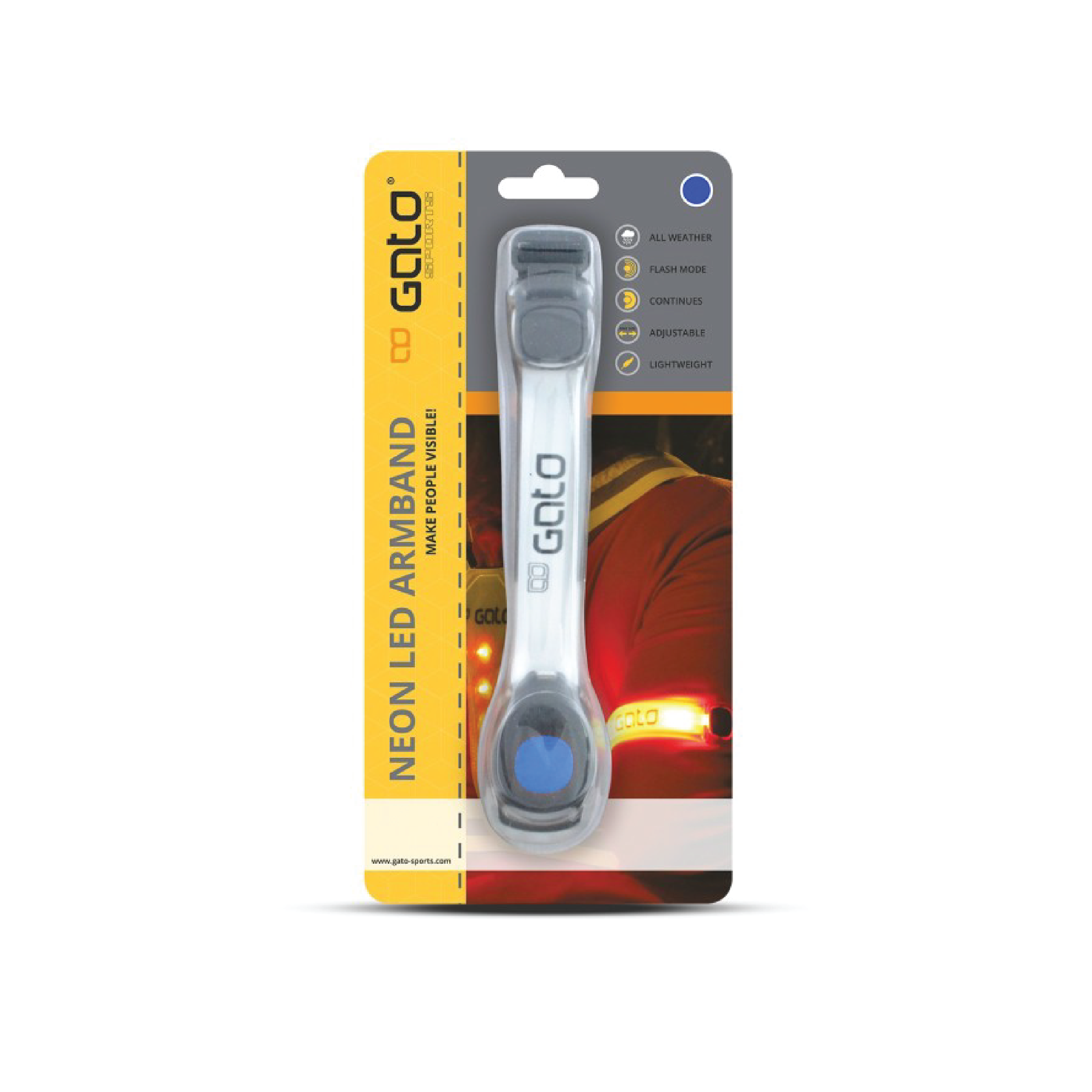 NEON LED ARMBAND (BLUE)