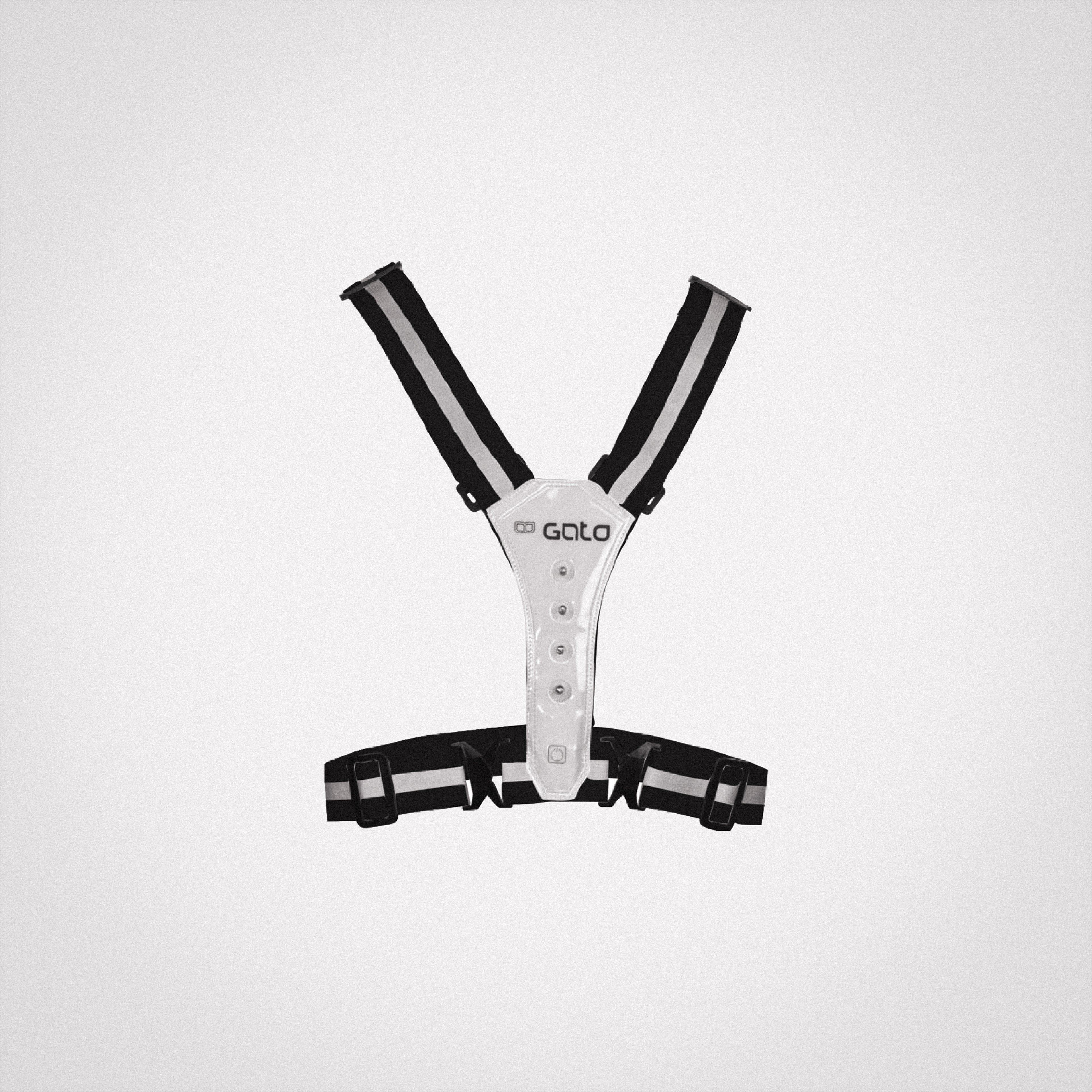 LED USB SPORT VEST / GREY